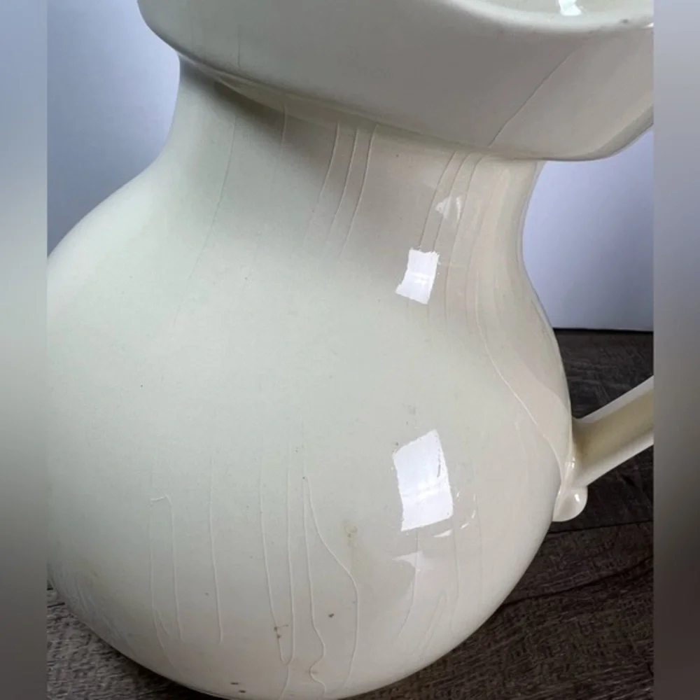 McCoy Pottery‎ pitcher cream color crazing Farmhouse vintage